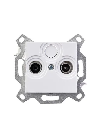 Розетка телевизионная проходная TV/R Levit 7дБ бел. ABB 2CHH083607A6003
