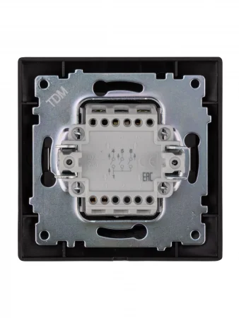 Выключатель 3-х кл. 10А шоколад "Лама" TDM