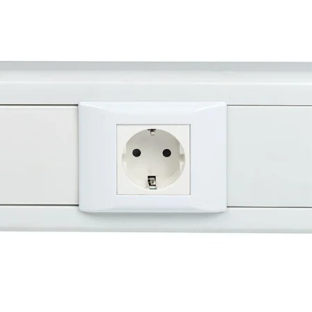 Розетка 1-м 2мод. C-Line РКС-20-30-П 45х45 с заземл. бел. EKF E2MR16-028-10