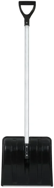 Лопата для уборки снега "SnowКРИСТАЛЛ" 365х380х1330мм алюм. черенок; пластик. 68102