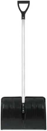 Лопата для уборки снега "Снеговик" 500х375х1355мм алюм. черенок; пластик. 68104