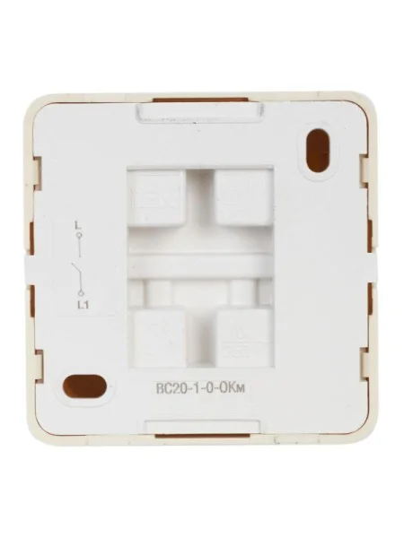 Выключатель 1-кл. ОП Октава 10А IP20 ВС20-1-0-ОКм крем. IEK EVO10-K33-10-DC