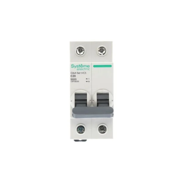Выключатель автоматический 2п City9 Set (АВ) С 20А 6кА 230В SE C9F36220