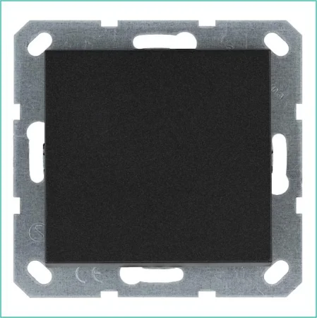 Выключатель 1-кл. 10А IP20 механизм анрацит Jasmart G3011B