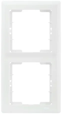 Рамка 2-м BOLERO РВ-2-ББ верт. бел. IEK EMB21-K01