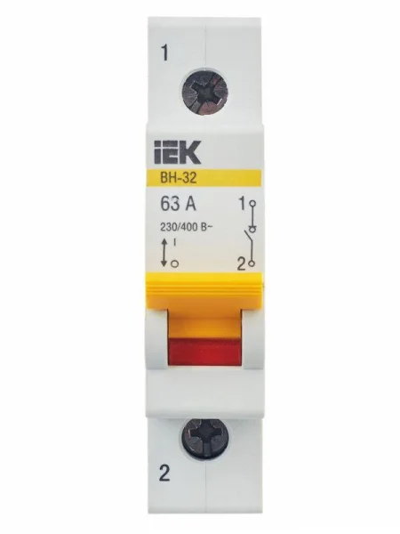 Выключатель нагрузки ВН-32 63А/1П IEK MNV10-1-063