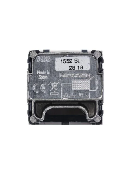 Розетка TV-R-SAT 2мод. Zenit с накладкой бел. ABB 2CLA225130N1101