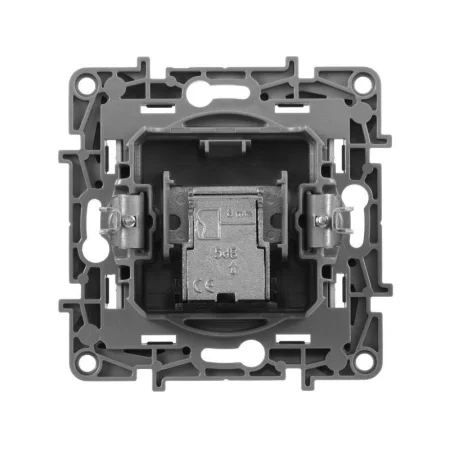 Розетка телевизионная оконечная TV СП Etika 5дБ 5-862МГц механизм алюм. Leg 672465