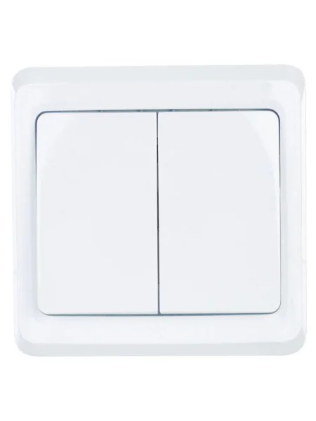 Выключатель 2-кл. СП Вега 10А IP20 ВС10-2-0-ВБ бел. IEK EVV20-K01-10-DM