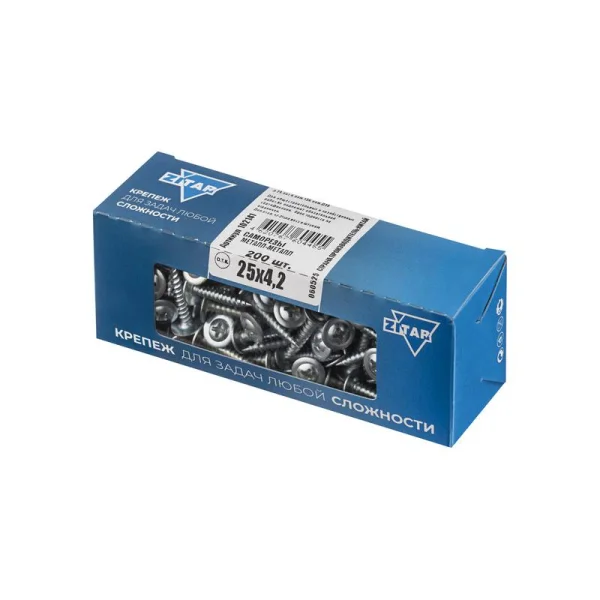 Саморез для тонкого метал. листа 4.2х25 (уп.200шт) коробка Tech-Krep 102141