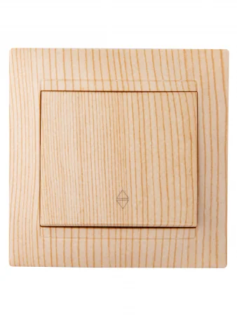 Выключатель на 2 направления 1 кл. 10А сосна "Лама" TDM