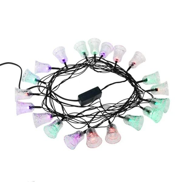 Гирлянда светодиодная "Колокольчики" 20LED RGB 2.8м с контроллером Neon-Night 303-062