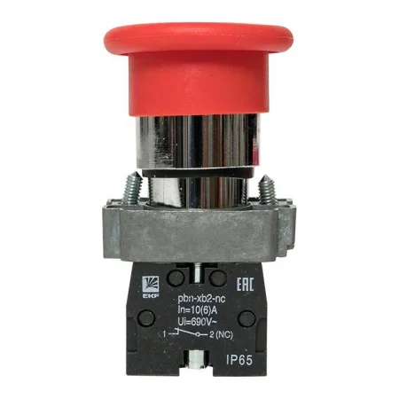 Кнопка "Грибок" BC42 NC IP65 красн. PROxima EKF xb2-bc42-65