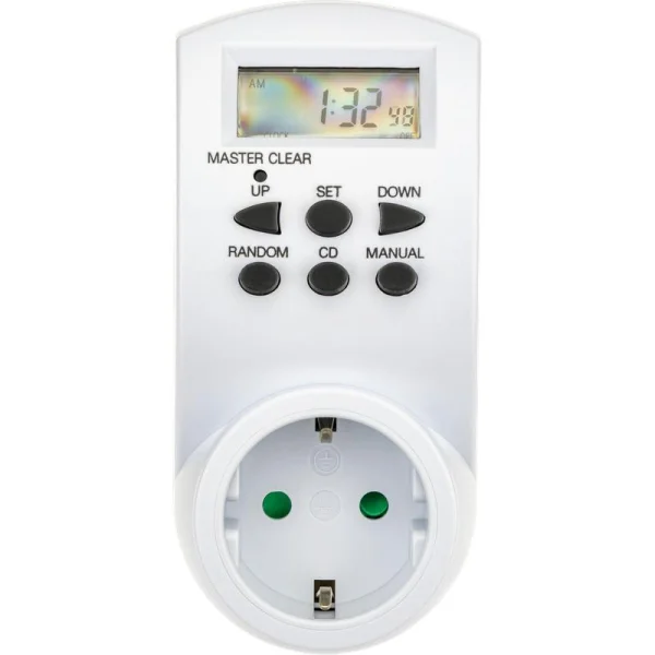 Таймер недельный электронный с заземл. 1.8кВт бел. REV 66989 6