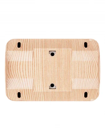 Розетка угловая двойная 2П открытой установки с з/ш IP20 250В 10А сосна "Ладога" TDM