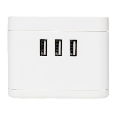 Удлинитель "Куб" 2х1.3м 3USB 2.4А+зарядное устройство 1кв.мм EKF UBA-CUB-3-WC