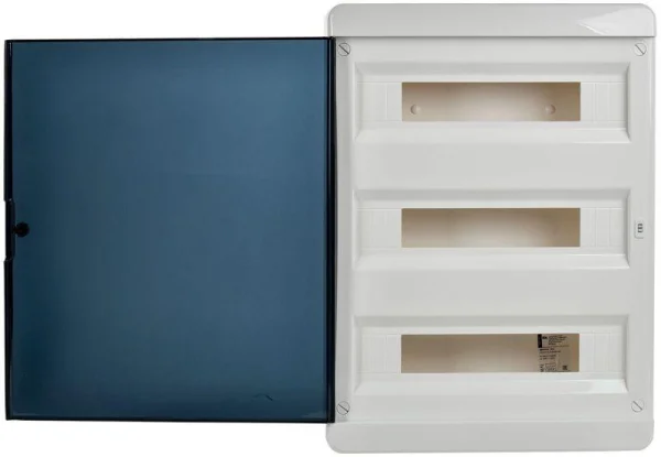 Корпус пластиковый ЩРН-П-54 IP41 черн. прозр. дверь TEKFOR IEK TF5-KP12-N-54-41-K01-K03