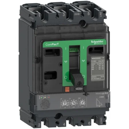 Выключатель автоматический NSX160B 25кА AC 3П 100А MLOGIC 2.2 SchE C16B32D100
