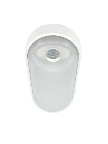 Светильник светодиодный WP 15 C 12W OP 840 W10L22 WH MDM 220х106х60мм 12Вт 4000К IP65 ЖКХ овал. пылевлагозащ. с датчиком движения бел. Русский Свет 15071524500