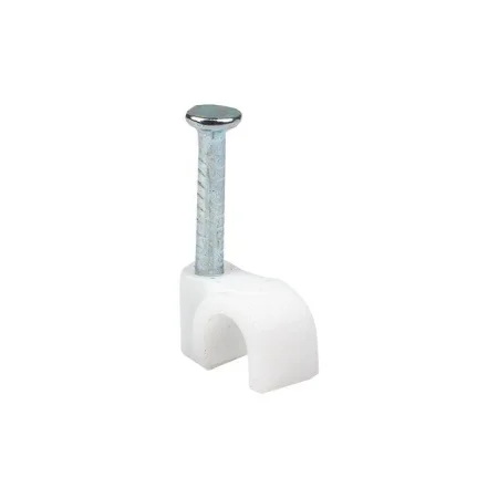 Скоба крепежная круглая с гвоздем d4мм пластик. (уп.50шт) EKF plcn-sr-4 Скоба крепежная круглая с гвоздем d4мм пластик. (уп.50шт) EKF plcn-sr-4