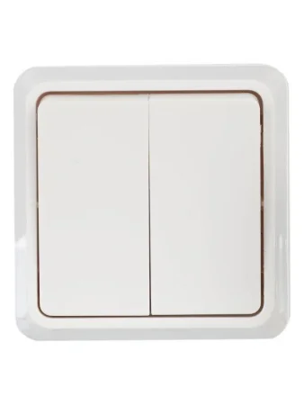 Выключатель 2-кл. ОП Октава 10А IP20 ВС20-2-0-ОБ 250В бел. IEK EVO20-K01-10-DC