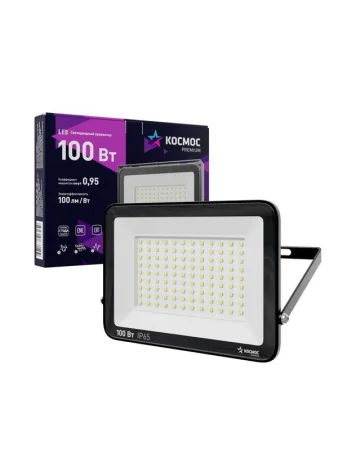 Прожектор светодиодный PREMIUM 100Вт 6500К 10000лм IP65 КОСМОС KOS_PR_LED_100 Прожектор светодиодный PREMIUM 100Вт 6500К 10000лм IP65 КОСМОС KOS_PR_LED_100
