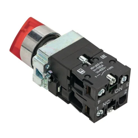 Переключатель BD33 3P с красн. подстветкой 230В NO PROxima EKF xb2-bk33-r-230