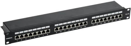 Патч-панель 1U кат.5е FTP 24 порта (Krone) GENERICA PP24-1UC5EF-K05-G