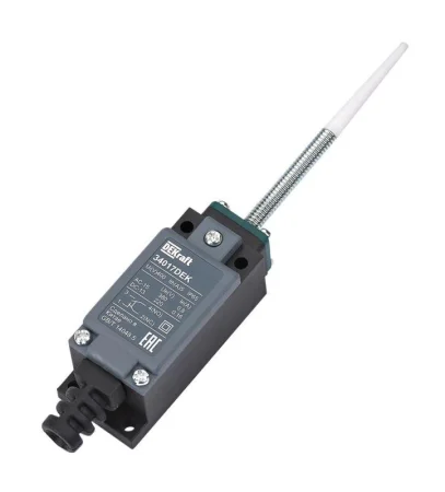 Выключатель концевой 1НО1НЗ пружин. рычаг пласт. DEKraft 34017DEK Выключатель концевой 1НО1НЗ пружин. рычаг пласт. DEKraft 34017DEK