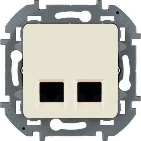 Розетка RJ45 2-м Inspiria CAT.6 UTP сл. кость Leg 673841