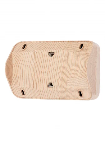 Розетка угловая двойная 2П+3 открытой установки с з/ш IP20 250В 16А сосна "Ладога" TDM