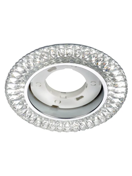 Светильник встраиваемый СВ 03-12 GX53 230В LED подсветка 5 Вт зеркальный/хром TDM