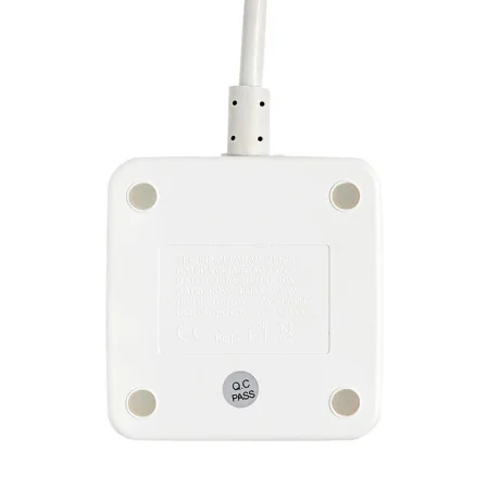 Удлинитель "Куб" 2х1.3м 3USB 2.4А+зарядное устройство 1кв.мм EKF UBA-CUB-3-WC