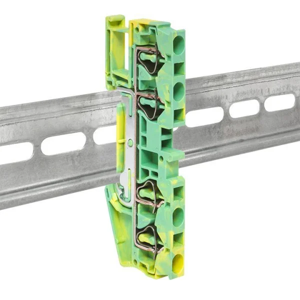 Колодка клеммная ST-4 4 вывода земля пружинная EKF plc-st-4-4-pen