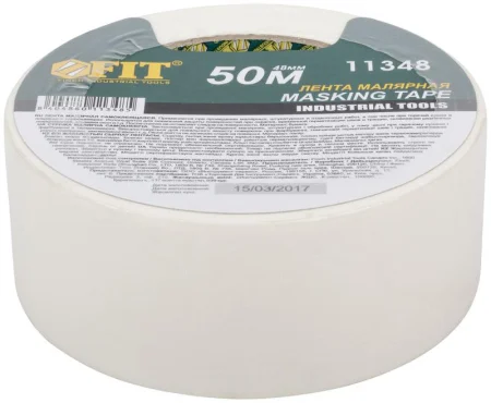 Лента малярная креппированная клейкая 48ммх50м FIT 11348