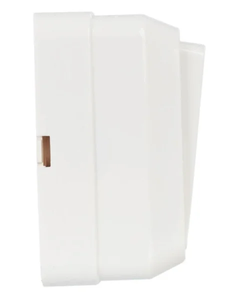 Выключатель 1-кл. ОП Октава 10А IP20 ВС20-1-1-ОБ с индикацией бел. IEK EVO11-K01-10-DC