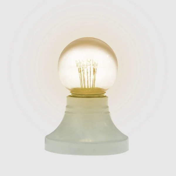 Лампа светодиодная 1Вт 6LED Шар d45 E27 тепл. бел. колба прозр. эффект лампы накаливания Neon-Night 405-126