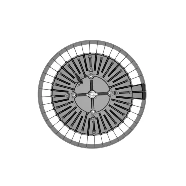 Светильник ДСП IB 10 S 100-150-200W W 850 BK LED Highbay D353xH117мм 100-200Вт 5000К IP65 подвес черн. Русский Свет 16091023043