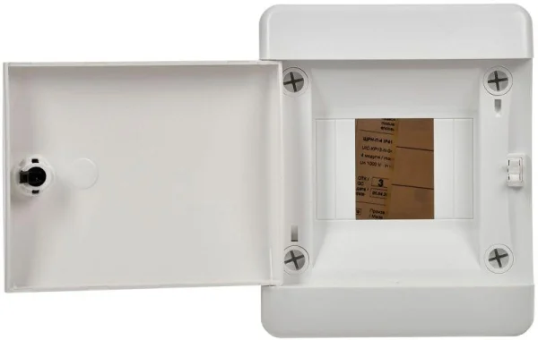 Корпус пластиковый ЩРН-П-4 IP41 бел. дверь UNION Compact IEK UIC-KP13-N-04-41-K01