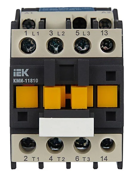 Контактор КМИ-11810 18А 230В/АС3 1НО IEK KKM11-018-230-10
