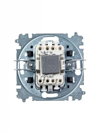 Выключатель 1-кл. СП Levit IP20 с подсветкой антрацит/дым. черн. ABB 2CHH590146A6063