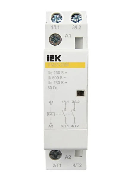 Контактор модульный КМ20-20М AC IEK MKK11-20-20