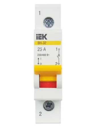 Выключатель нагрузки ВН-32 25А/1П IEK MNV10-1-025