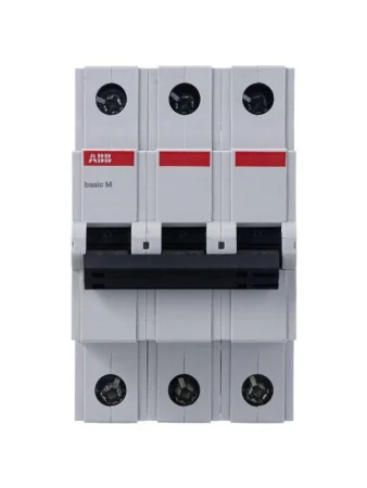 Выключатель автоматический модульный 3п C 10А 4.5кА Basic M BMS413C10 ABB 2CDS643041R0104