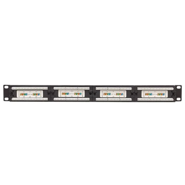 Патч-панель 19дюйм 1U кат.5E UTP неэкранир. 24 порта RJ45 Dual IDC TERACOM PRO EKF TRP-PPNL-5EUTP-1U24