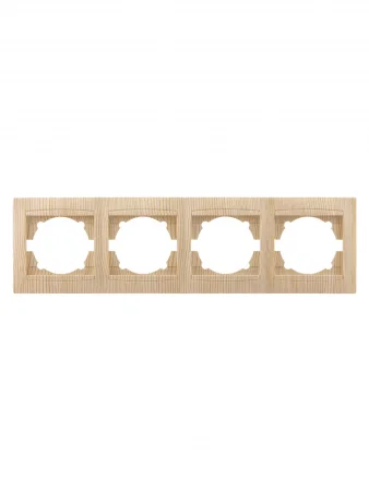 Рамка 4-х постовая горизонтальная сосна "Лама" TDM