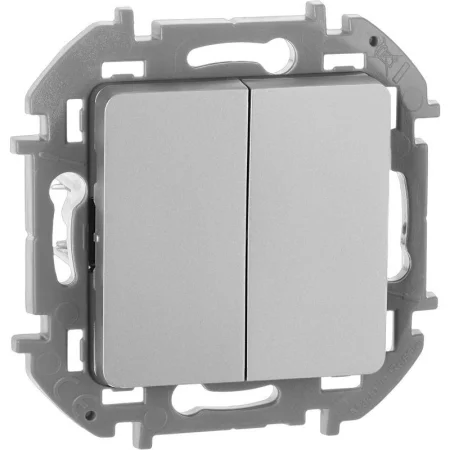 Выключатель 2-кл. Inspiria 10А IP20 250В 10AX механизм алюм. Leg 673622