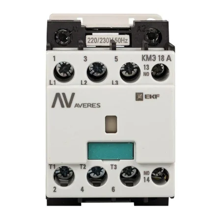 Контактор КМЭ 22А кат. 230В AC 1НЗ AVERES EKF ctr-s-22-01-230-av