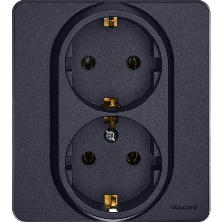Розетка Inspiria 16А 250В 2х2P+E немецк. стандарт антрацит Leg 673753