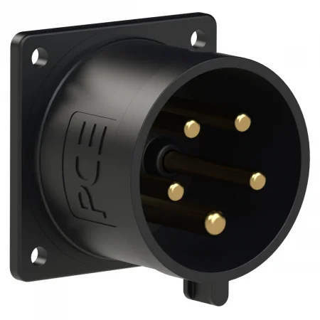 625-6x PCE Вилка встраиваемая 32А/400V/3P+N+E/IP44, черная